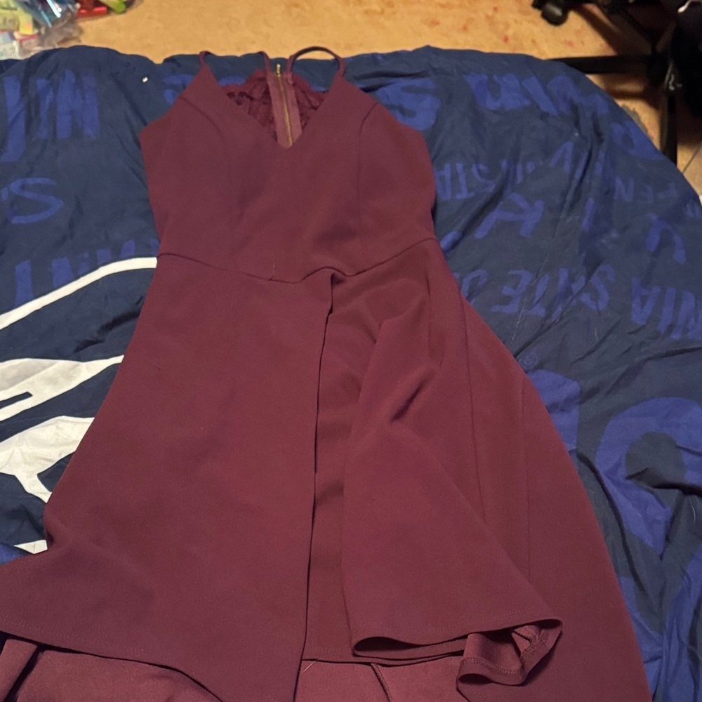 Burgundy Dress